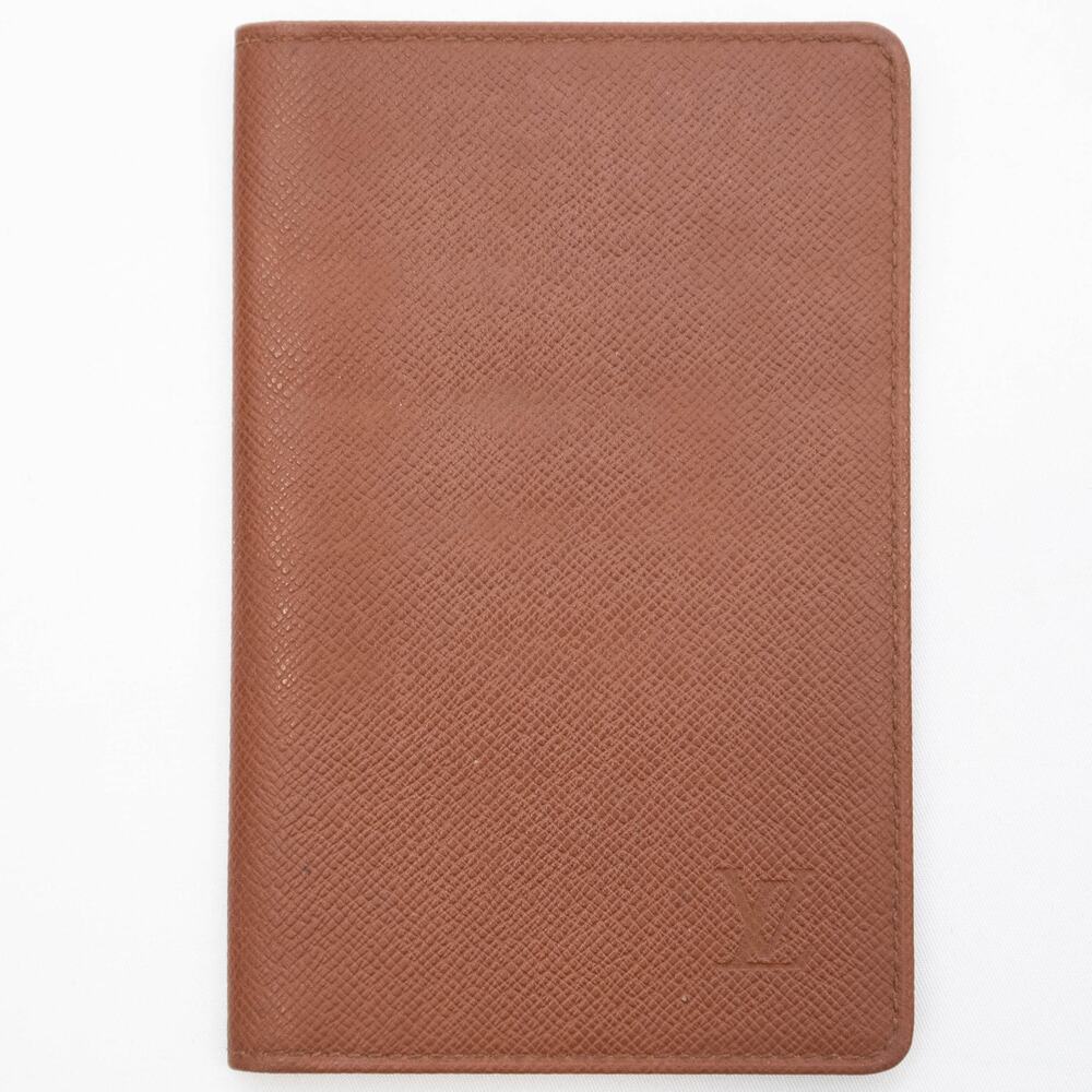 Louis Vuitton Brown Textured Leather Card Case
